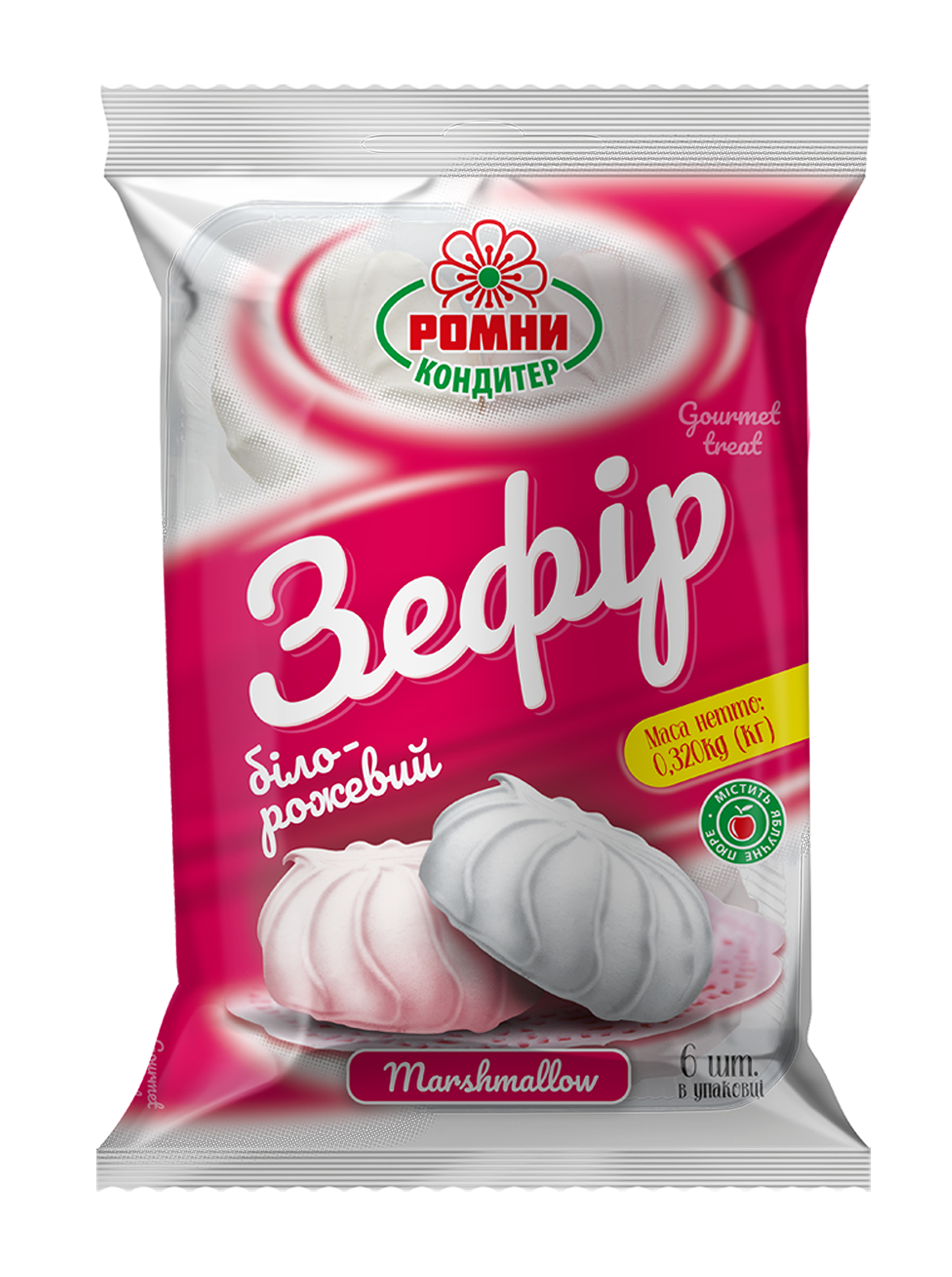 Marshmallow "White and Pink" 0,32 kg